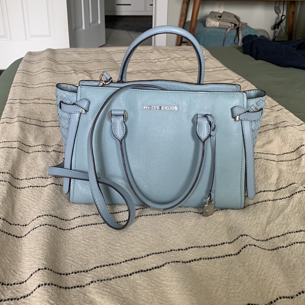 Michael Kors light blue bag